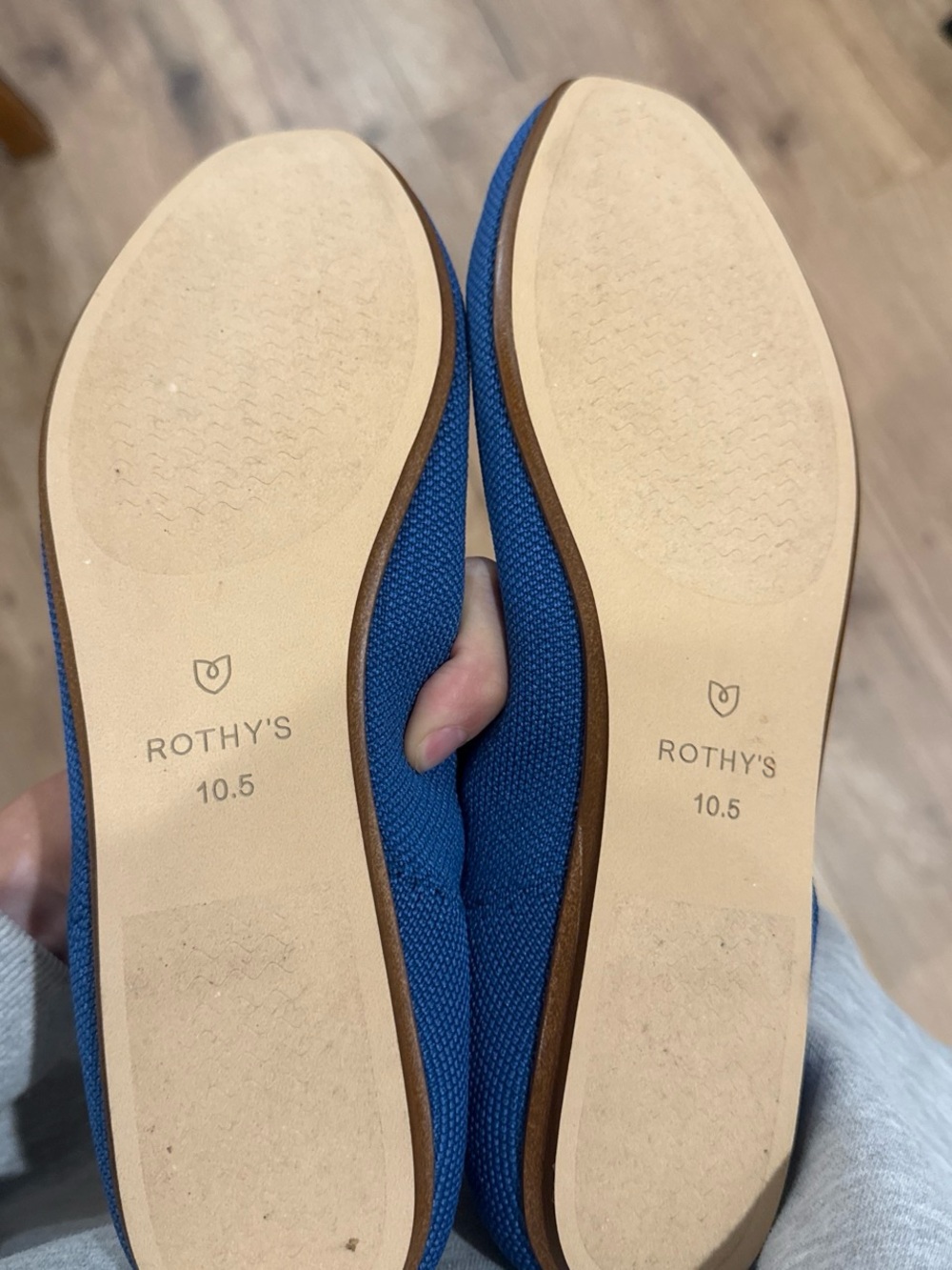 Rothy's Royal Blue Mary Jane Flats with Strap - Picture 2 of 2